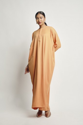 Yusra Lounge Dress Tangerine Orange